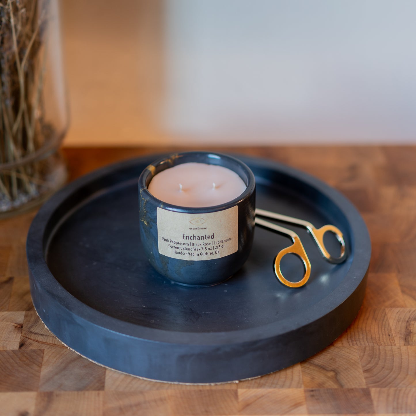enchantedExperience the Magic
Step into a world of passion and intrigue with our 'enchanted' candle. Infused with the rich, velvety scent of dark rose and the warm, resinous candleeye of roseeye of roseenchanted